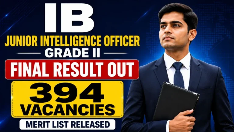 IB JIO/Tech Final Result 2026 – Out