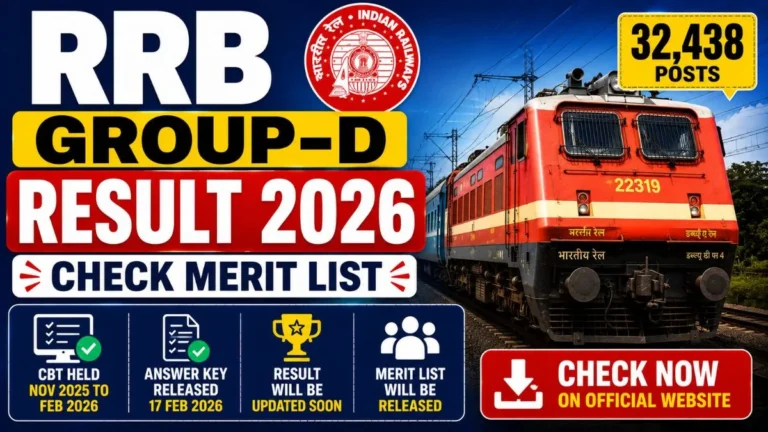 RRB Group-D Result 2026 – Soon