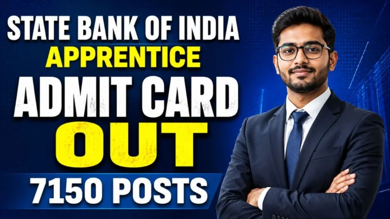 SBI Apprentice Admit Card 2026 – Out