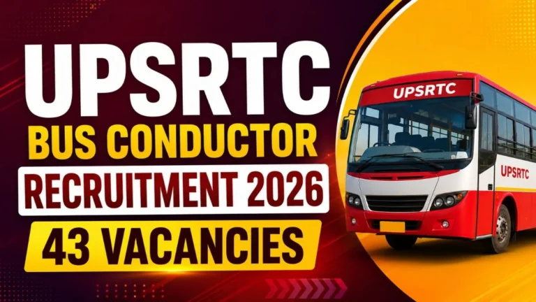UPSRTC Bus Conductor Online Form 2026