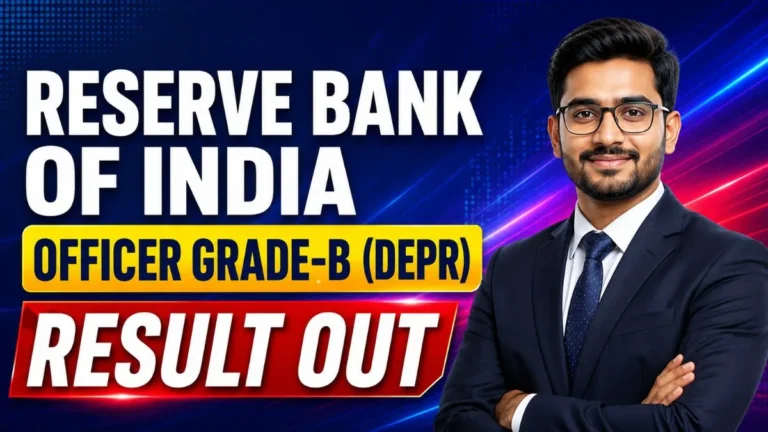 RBI Officer Grade-B (DEPR) Result 2026 – Out
