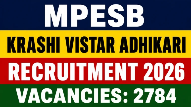MPESB Krashi Vistar Adhikari Online Form 2026 – Start