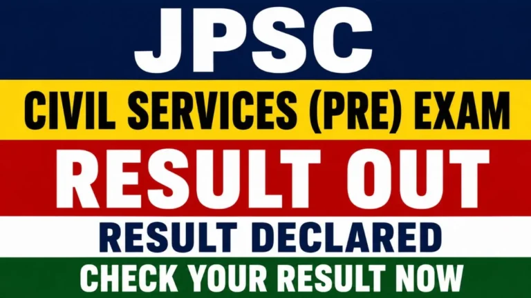 JPSC Civil Services Pre Result 2026 – Out