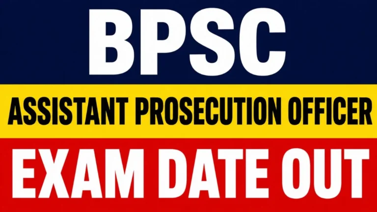 Bihar BPSC APO Exam Date 2026